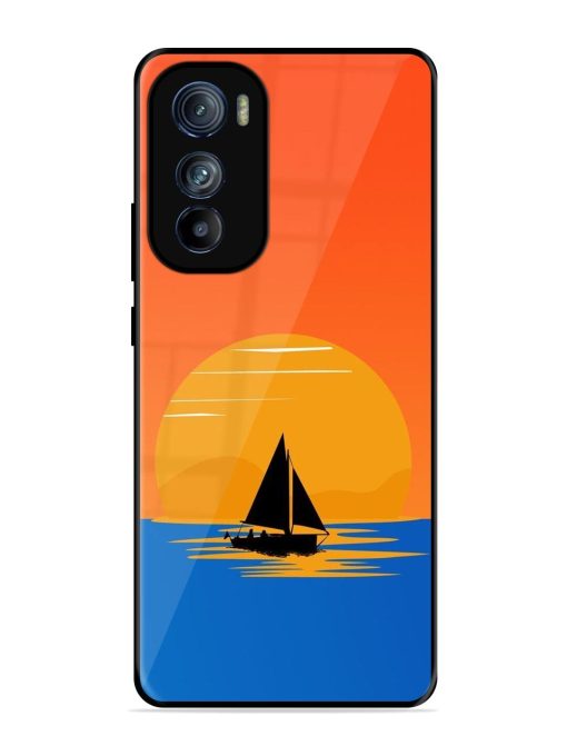 Sunset Sail Glossy Soft Edge Case for Motorola Moto Edge 30