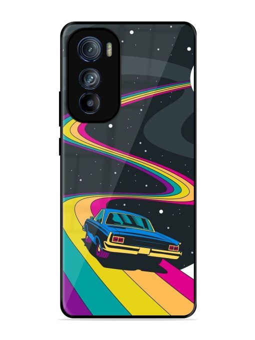 Rainbow Road Glossy Soft Edge Case for Motorola Moto Edge 30 Chachhi