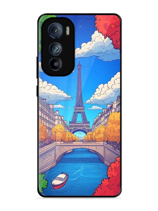 Parisian Panorama Glossy Soft Edge Case for Motorola Moto Edge 30