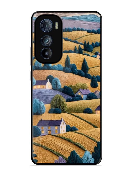 Rolling Hilltop Haven Glossy Soft Edge Case for Motorola Moto Edge 30 Chachhi