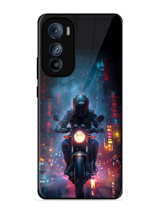 Neon Nights Glossy Soft Edge Case for Motorola Moto Edge 30