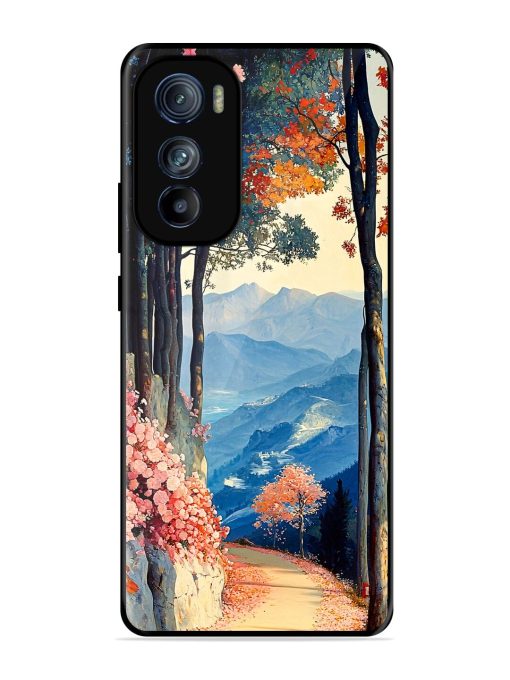 Mountainside Serenity Glossy Soft Edge Case for Motorola Moto Edge 30 Chachhi