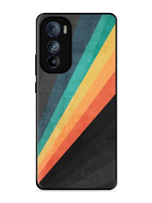 Retro Spectrum Glossy Soft Edge Case for Motorola Moto Edge 30