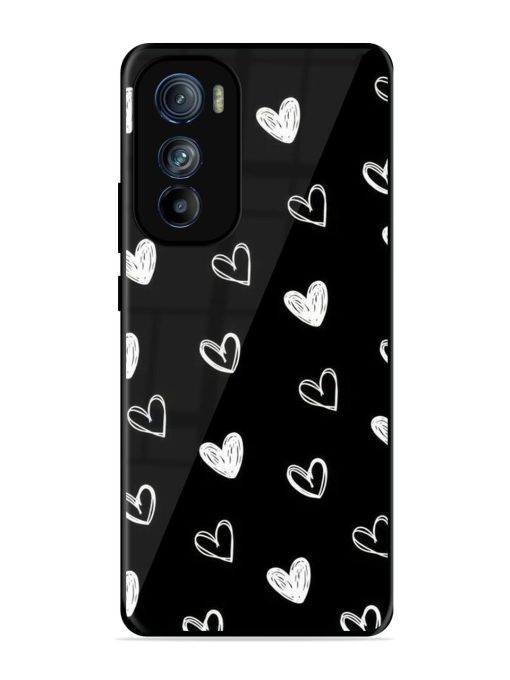 Scattered Hearts Glossy Soft Edge Case for Motorola Moto Edge 30 Chachhi