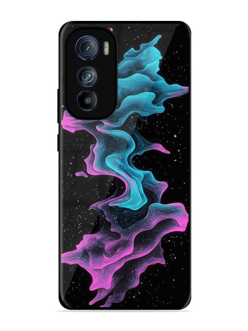 Cosmic Currents Glossy Soft Edge Case for Motorola Moto Edge 30 Chachhi