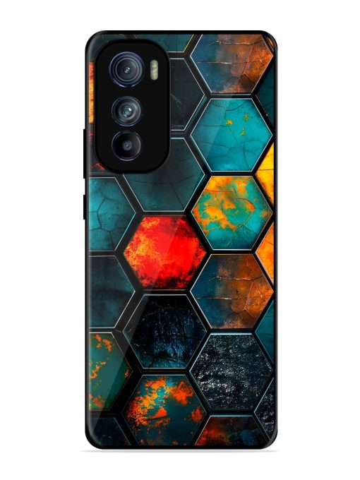 Hexagon Hive Glossy Soft Edge Case for Motorola Moto Edge 30 Chachhi