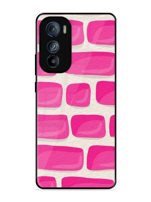 Pink Brick Wall Glossy Soft Edge Case for Motorola Moto Edge 30 Chachhi