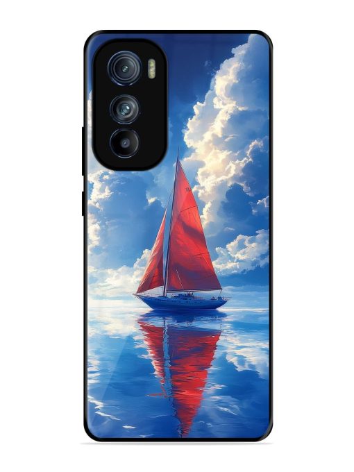 Crimson Sails Glossy Soft Edge Case for Motorola Moto Edge 30 Chachhi