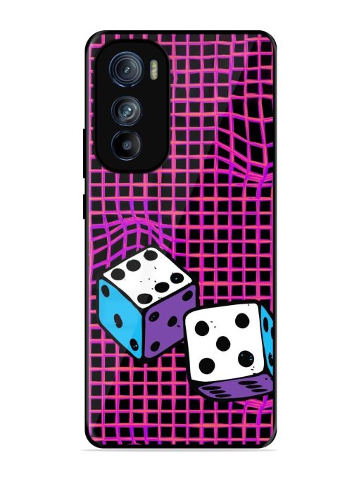 Glitched Dice Glossy Soft Edge Case for Motorola Moto Edge 30 Chachhi