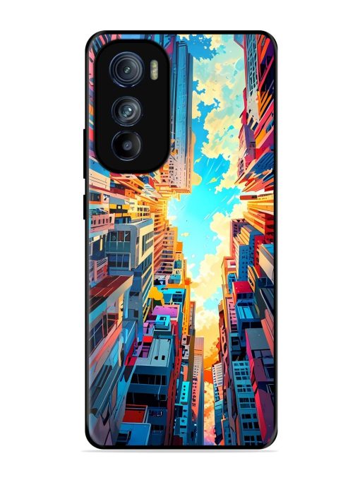 Skyward City Glossy Soft Edge Case for Motorola Moto Edge 30