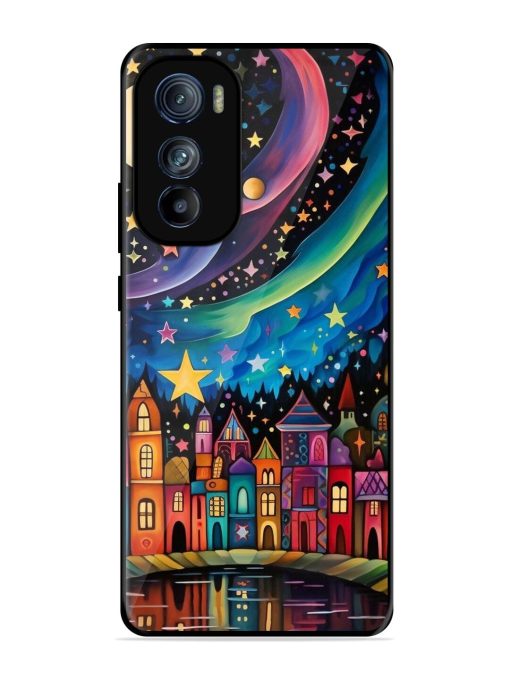 Starlit Village Glossy Soft Edge Case for Motorola Moto Edge 30