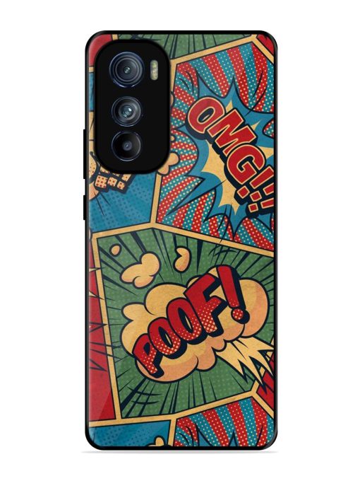 Comic Book Chaos Glossy Soft Edge Case for Motorola Moto Edge 30 Chachhi