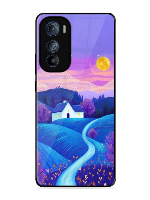 Moonlit Meadow Glossy Soft Edge Case for Motorola Moto Edge 30