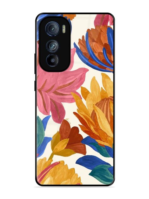 Blooming Tapestry Glossy Soft Edge Case for Motorola Moto Edge 30 Chachhi