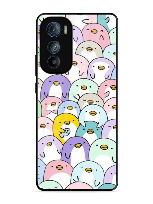 Penguin Party Glossy Soft Edge Case for Motorola Moto Edge 30 Chachhi