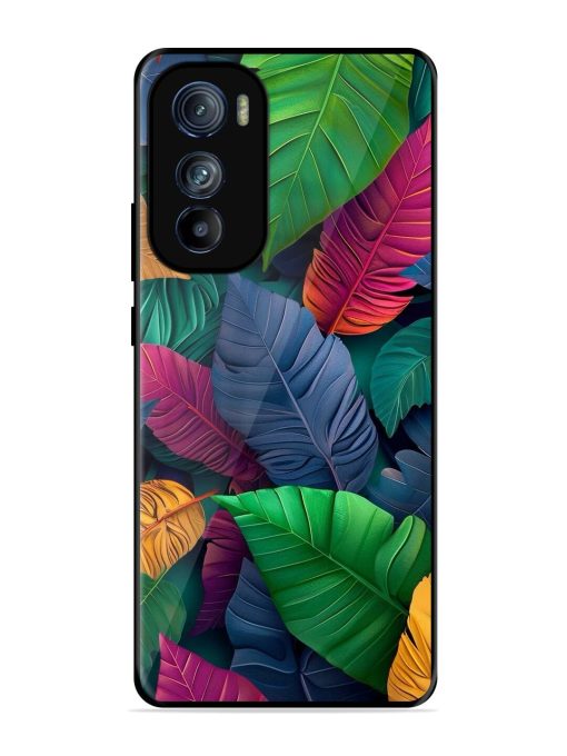 Tropical Tapestry Glossy Soft Edge Case for Motorola Moto Edge 30