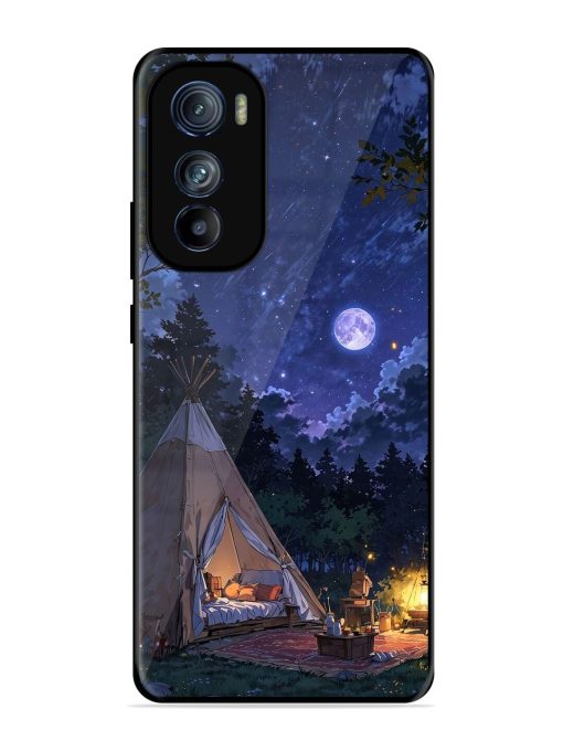 Moonlight Camping Glossy Soft Edge Case for Motorola Moto Edge 30 Chachhi