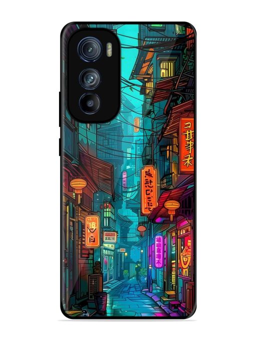 Neon Nightscape Glossy Soft Edge Case for Motorola Moto Edge 30 Chachhi