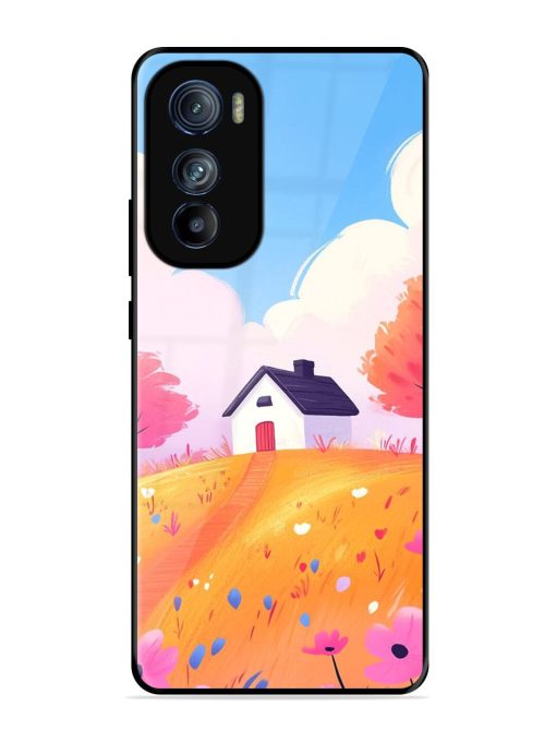 Hilltop Haven Glossy Soft Edge Case for Motorola Moto Edge 30 Chachhi