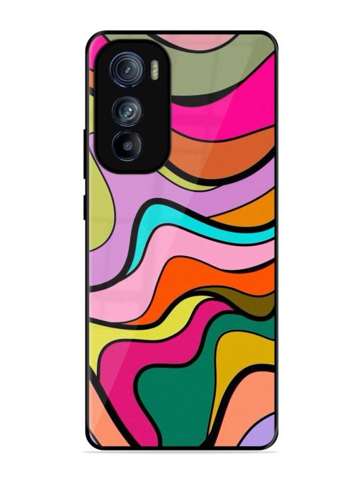 Wavy Wonder Glossy Soft Edge Case for Motorola Moto Edge 30 Chachhi