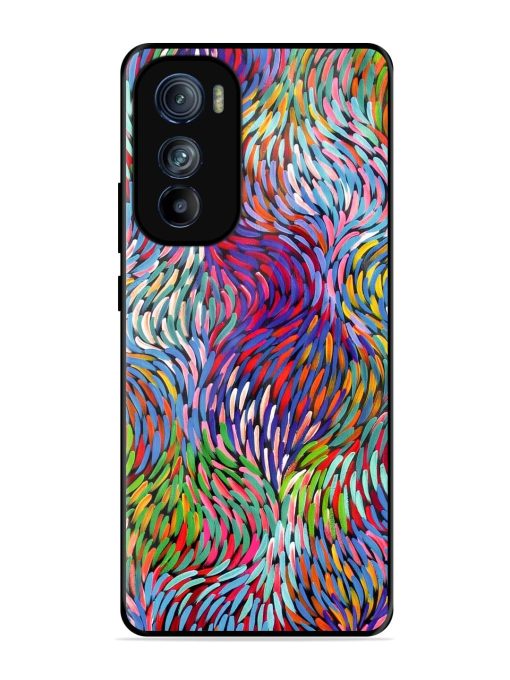 Vibrant Waves Glossy Soft Edge Case for Motorola Moto Edge 30 Chachhi