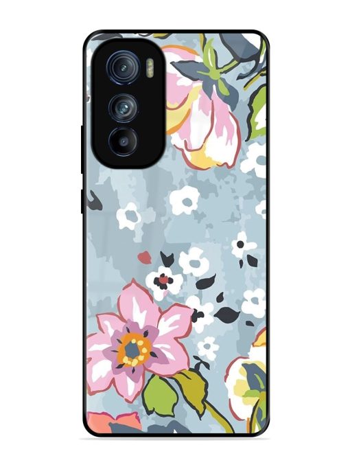 Floral Fantasy Glossy Soft Edge Case for Motorola Moto Edge 30 Chachhi