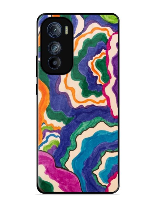 Wavy Wonder Glossy Soft Edge Case for Motorola Moto Edge 30 Chachhi