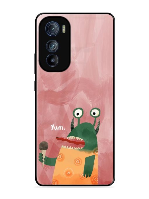 Hungry Monster Glossy Soft Edge Case for Motorola Moto Edge 30 Chachhi