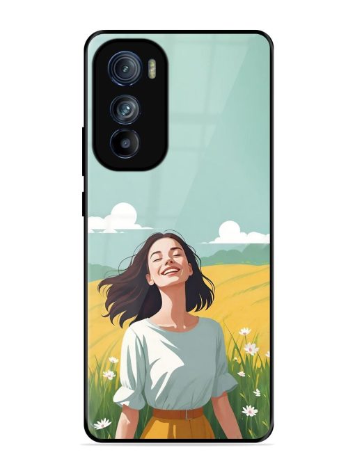 Girl Graffiti Glossy Soft Edge Case for Motorola Moto Edge 30