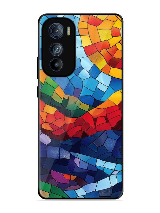 Mosaic Sunset Glossy Soft Edge Case for Motorola Moto Edge 30 Chachhi