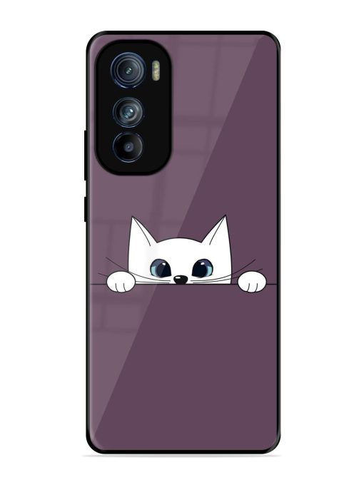 Peek-A-Boo Kitty Glossy Soft Edge Case for Motorola Moto Edge 30 Chachhi