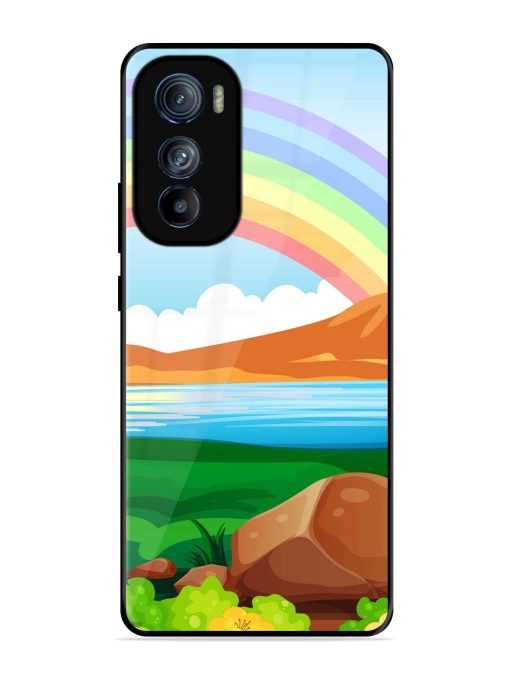 Rainbow Over The Lake Glossy Soft Edge Case for Motorola Moto Edge 30 Chachhi