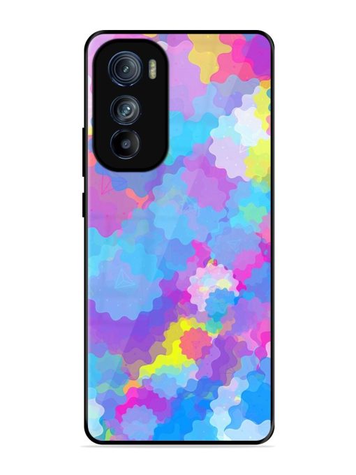 Psychedelic Cloud Burst Glossy Soft Edge Case for Motorola Moto Edge 30 Chachhi