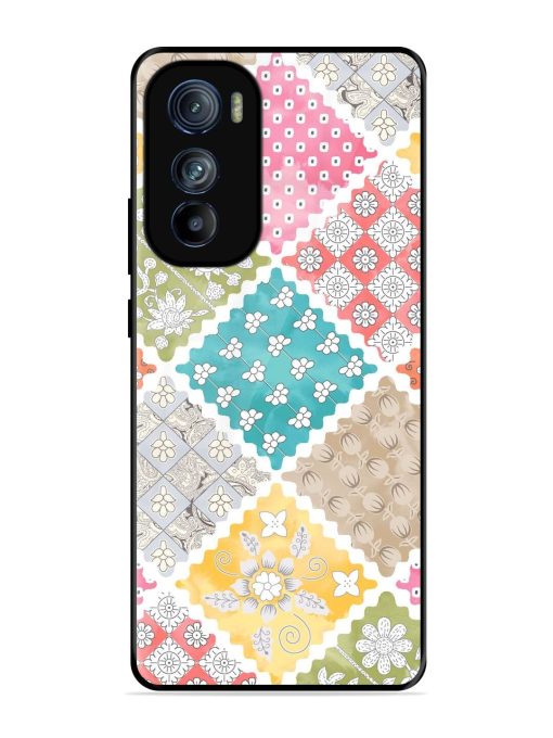 Patchwork Dreamscape Glossy Soft Edge Case for Motorola Moto Edge 30