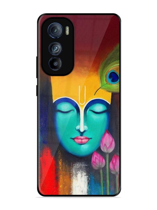 Divine Tranquility: The Face Of Krishna Glossy Soft Edge Case for Motorola Moto Edge 30 Chachhi