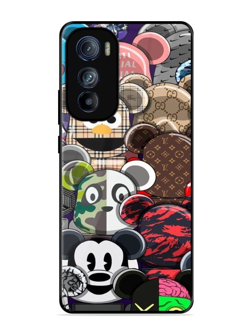 Streetwear Bearbrick Extravaganza Glossy Soft Edge Case for Motorola Moto Edge 30