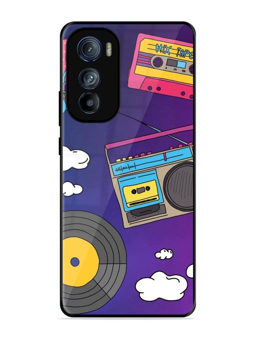 Retro Vibes Glossy Soft Edge Case for Motorola Moto Edge 30 Chachhi