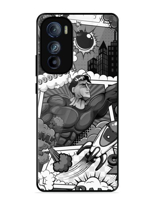 Comic Book Chaos Glossy Soft Edge Case for Motorola Moto Edge 30 Chachhi