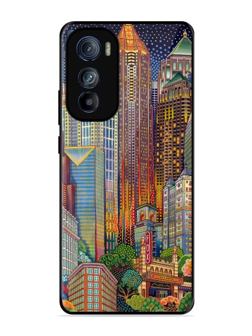 Neon Nightscape Glossy Soft Edge Case for Motorola Moto Edge 30 Chachhi