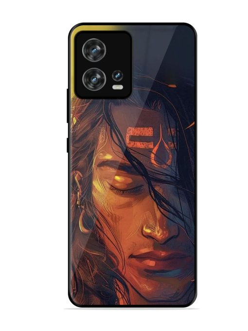 Tranquil Shiva Glossy Soft Edge Case for Motorola Moto Edge 30 Fusion Chachhi