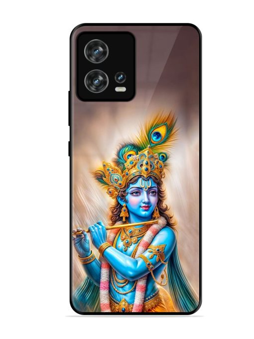 Divine Krishna Glossy Soft Edge Case for Motorola Moto Edge 30 Fusion Chachhi