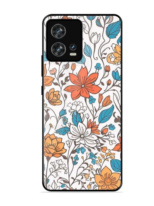 Floral Symphony Glossy Soft Edge Case for Motorola Moto Edge 30 Fusion