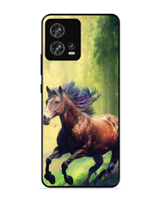 Enchanted Gallop Glossy Soft Edge Case for Motorola Moto Edge 30 Fusion Chachhi