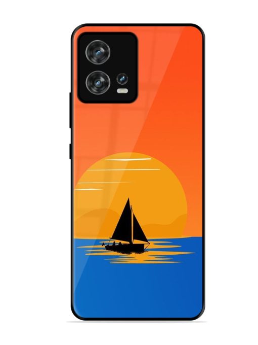 Sunset Sail Glossy Soft Edge Case for Motorola Moto Edge 30 Fusion Chachhi