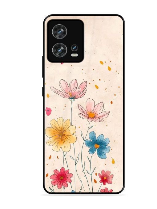 Delicate Bloom Glossy Soft Edge Case for Motorola Moto Edge 30 Fusion Chachhi