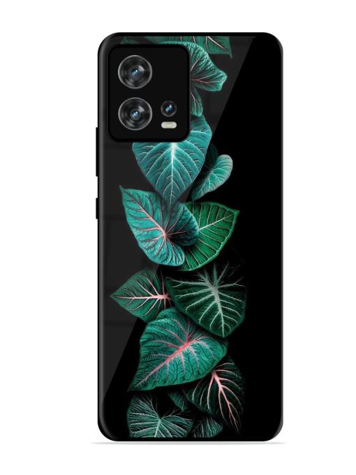 Emerald Elegance Glossy Soft Edge Case for Motorola Moto Edge 30 Fusion