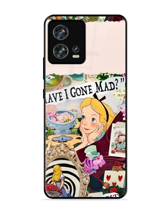 Mad Hatter'S Collage Glossy Soft Edge Case for Motorola Moto Edge 30 Fusion Chachhi