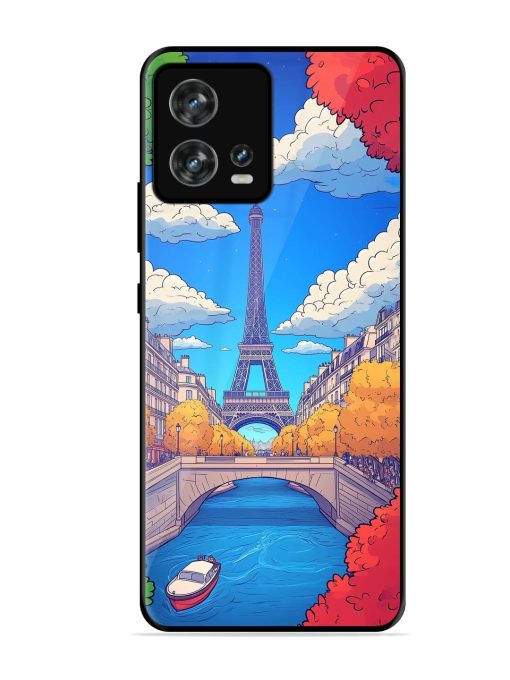 Parisian Panorama Glossy Soft Edge Case for Motorola Moto Edge 30 Fusion Chachhi