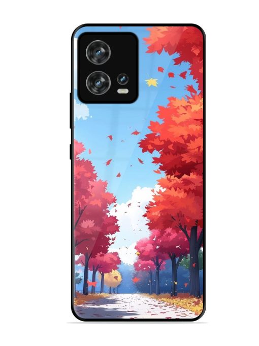 Autumn'S Embrace Glossy Soft Edge Case for Motorola Moto Edge 30 Fusion Chachhi