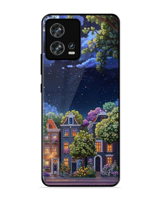 Moonlit Streets Glossy Soft Edge Case for Motorola Moto Edge 30 Fusion Chachhi